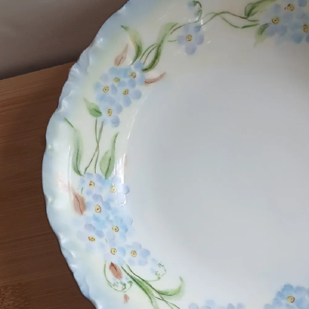 Rosenthal German Porcelain Bavaria Forget-me-nots Bowl 5.5